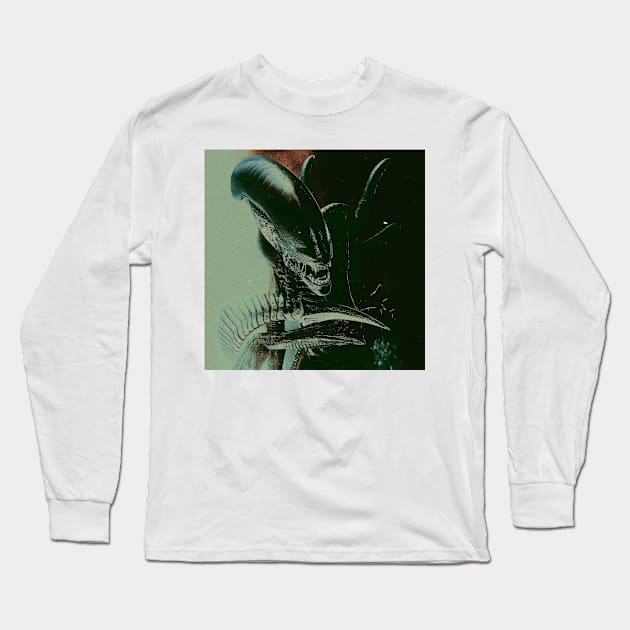 Alien Xenomorph Long Sleeve T-Shirt by BryanWhipple